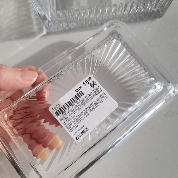 Zara Dining Zara Home Butter Dish Clear Poshmark